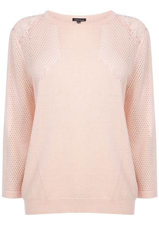 Warehouse Geo Pointelle And Lace Jumper, £40