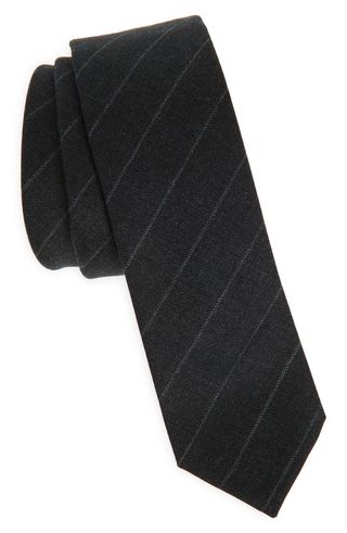 Classic Pinstripe Wool Tie