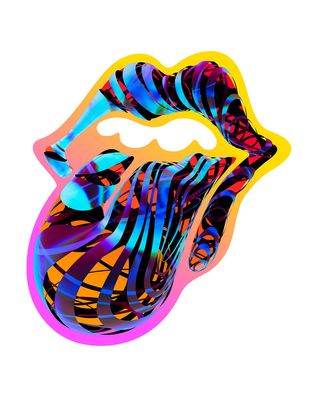 Rolling Stones tongue logo for the Sixty tour