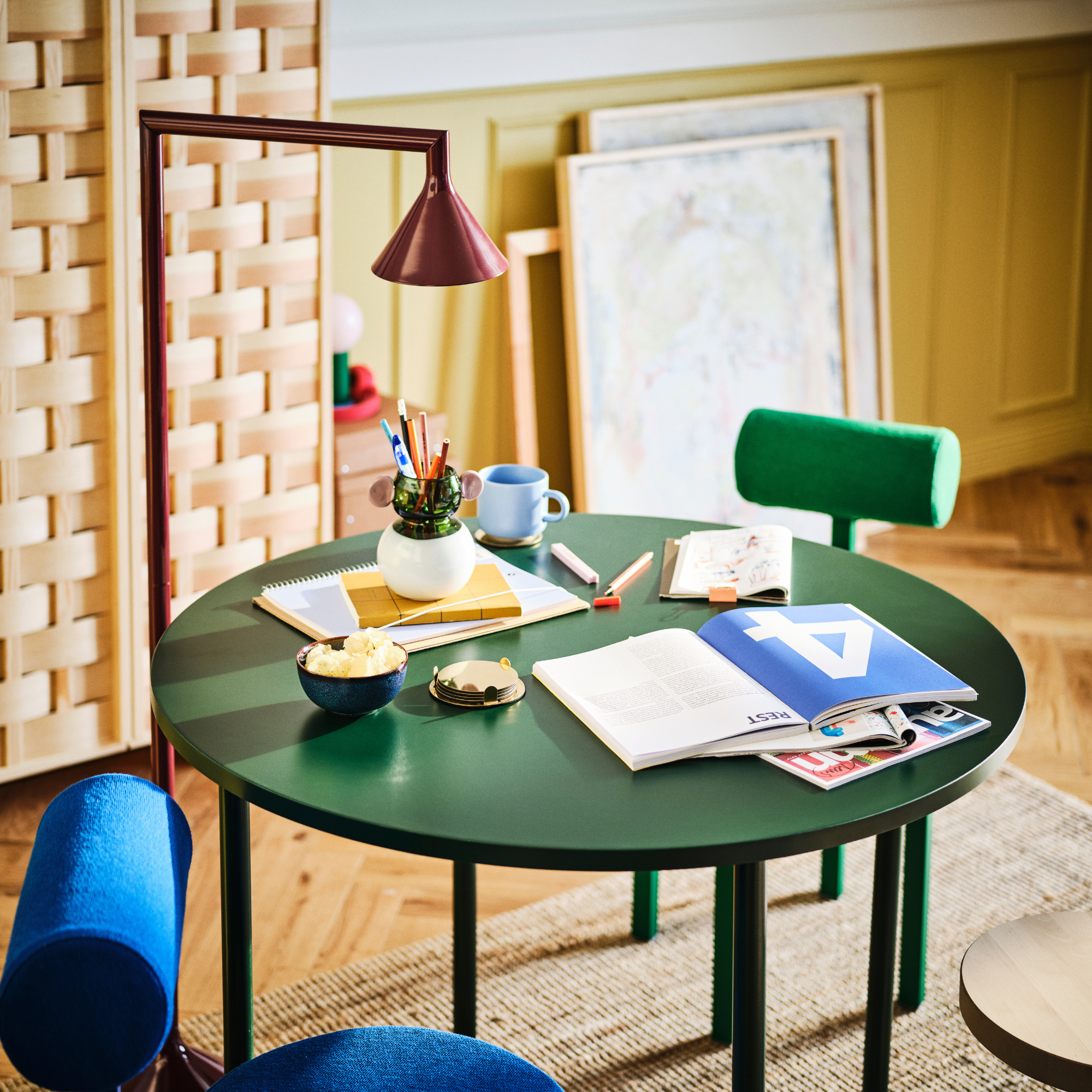 IKEA PS products styled in a living room.