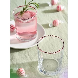 Candy Cane Glasses, Set of 2