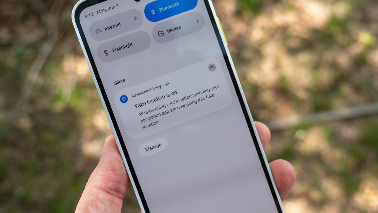 Fake location options on the Fairphone 6's Murena /e/OS