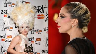 lady gaga hair transformation - before and after photos