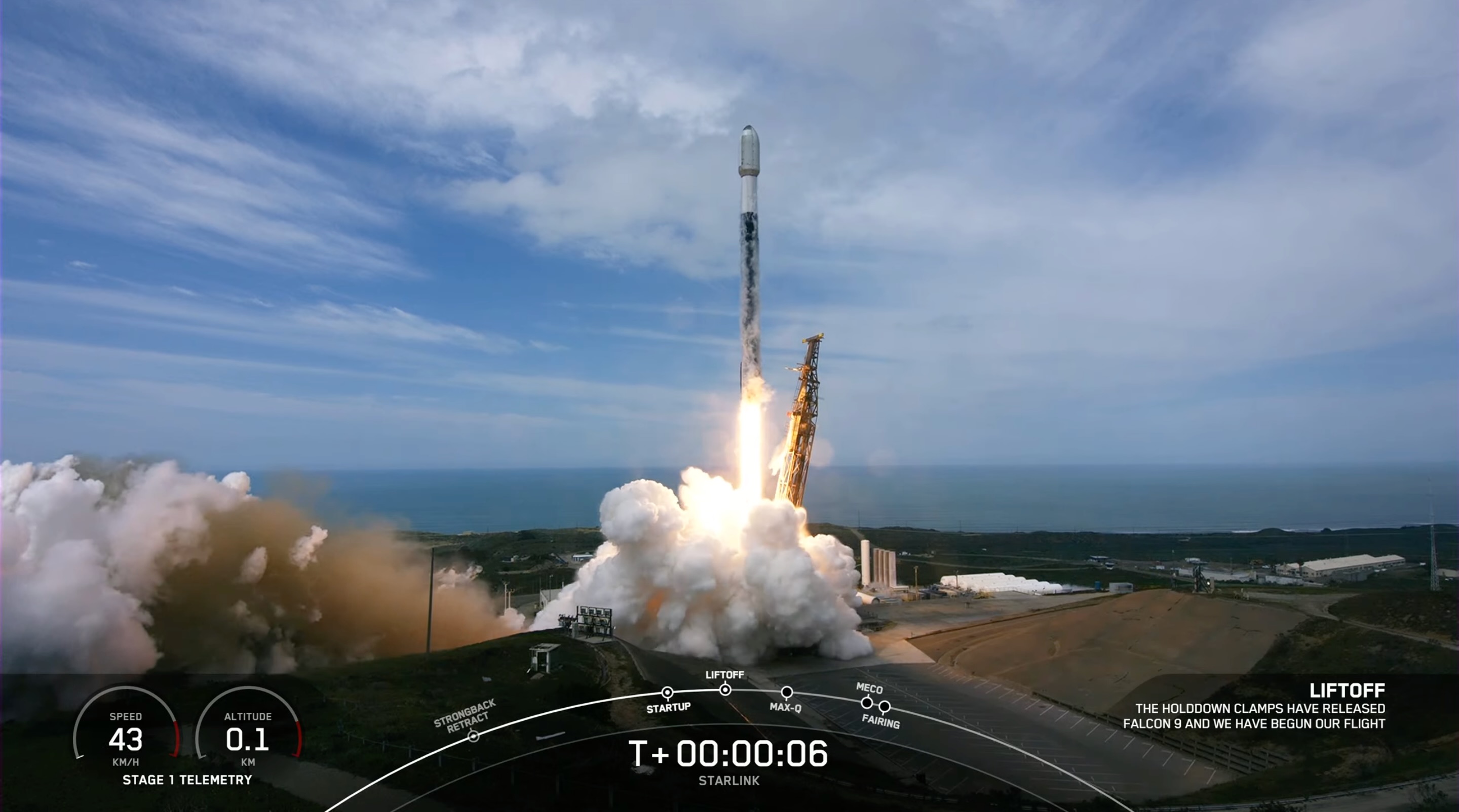 SpaceX Launches Starlink Satellites Lands Rocket At Sea Space