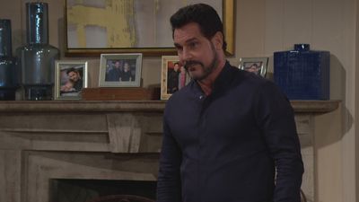 Bill (Don Diamont) stands in front of his fireplace in The Bold and the Beautiful