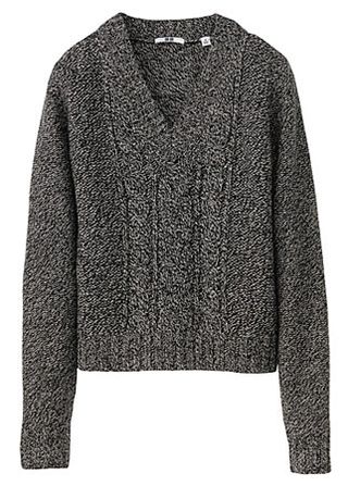 Uniqlo cable knit jumper, £19.90