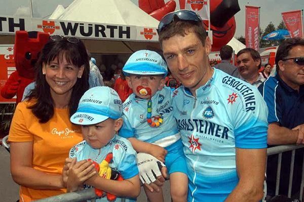 Beat Zberg (Gerolsteiner) and family