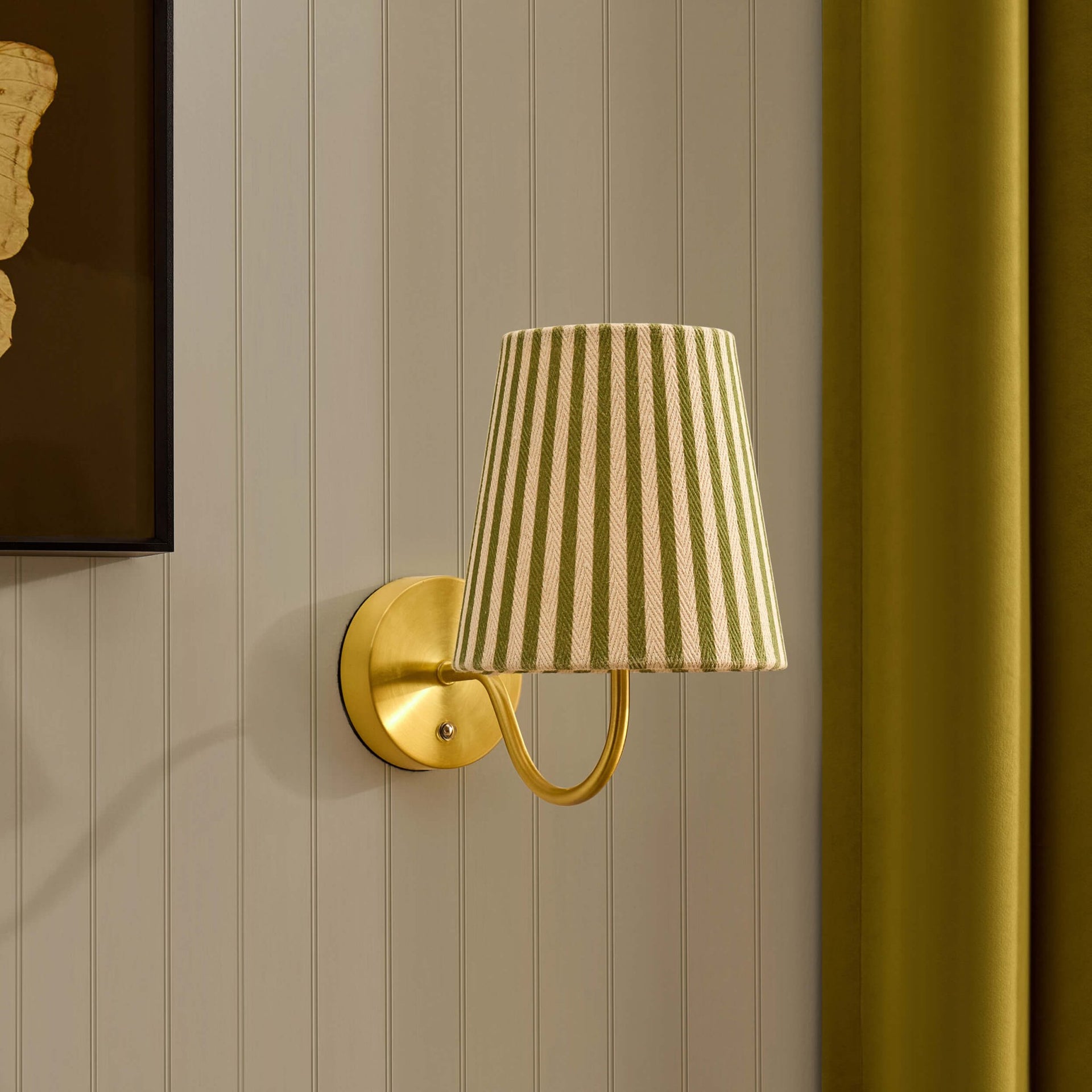 Lucia Rechargeable Striped Wall Light - Green