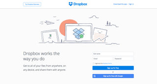 Dropbox uses child-like illustrations and calming whitespace to soothe the fears of the technophobic