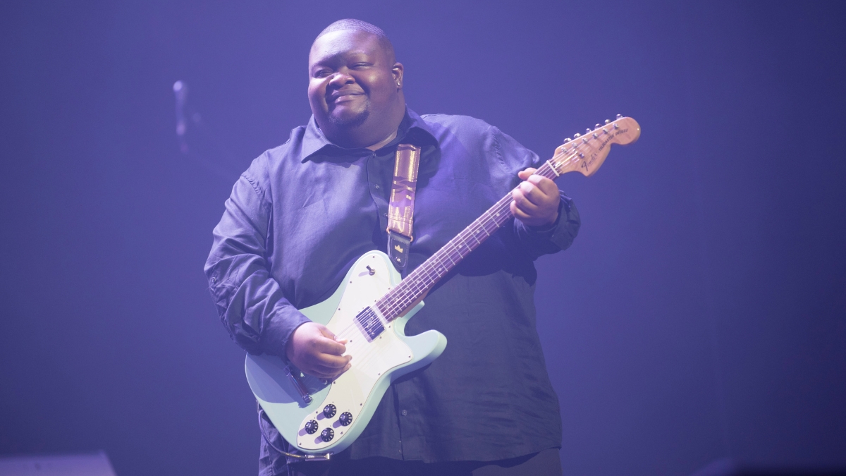 Christone Kingfish Ingram during the International Jazz Day concert at the Chicago Opera House on April 30, 2026 in Chicago, Il
