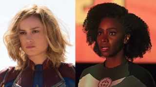 Brie Larson in Captain Marvel and Teyonah Parris in WandaVision