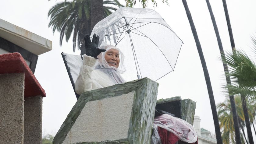 PASADENA, CALIFORNIA - JANUARY 01: George Takei attends the "Star Trek" 60th Anniversary Rose Parade Float Celebration on January 01, 2026 in Pasadena, California. (Photo by Rodin Eckenroth/Getty Images for Paramount+)