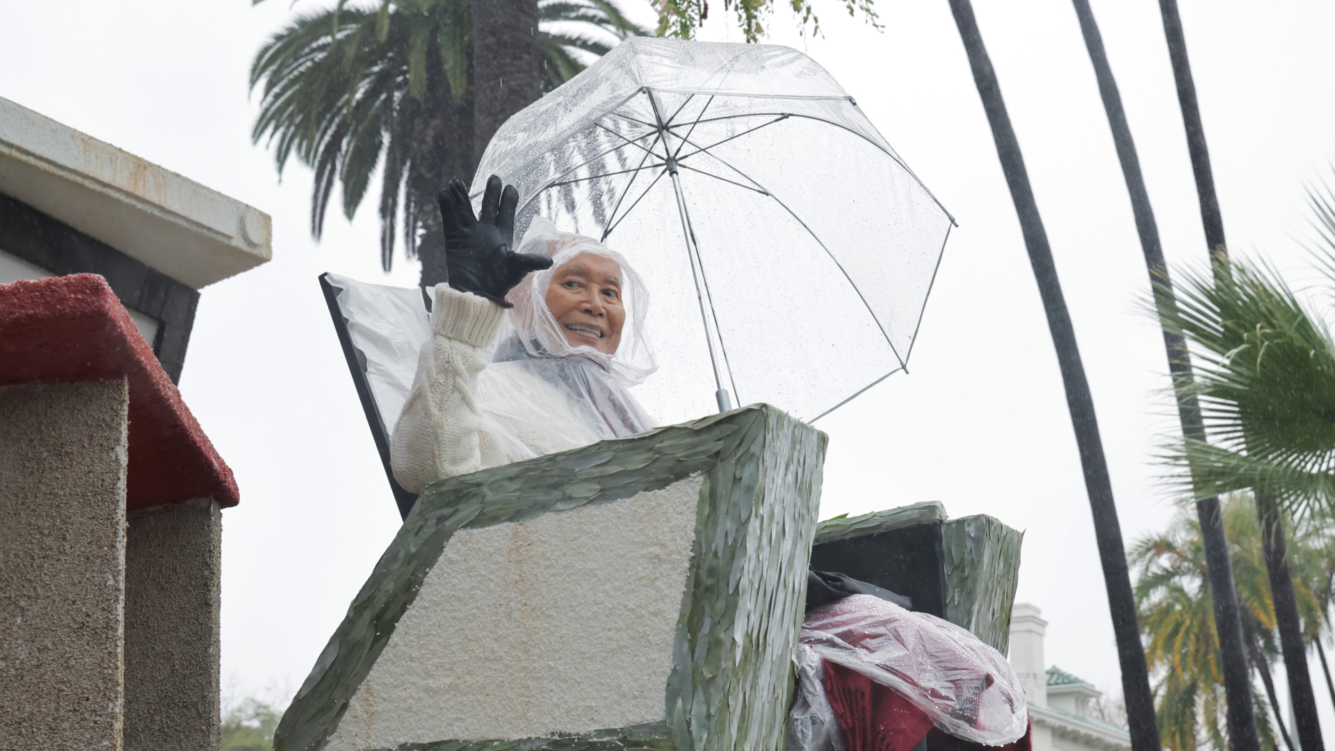 PASADENA, CALIFORNIA - JANUARY 01: George Takei attends the "Star Trek" 60th Anniversary Rose Parade Float Celebration on January 01, 2026 in Pasadena, California. (Photo by Rodin Eckenroth/Getty Images for Paramount+)