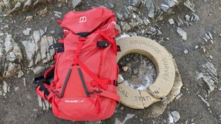 Berghaus MTN Guide 45+ backpack: backpack on Blencathra summit