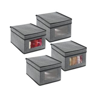 mDesign Soft Fabric Closet Storage Organizer Box, Target