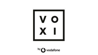 The VOXI Mobile Logo in black set against white background with text that reads "By Vodafone"