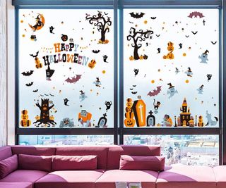 Halloween window decorating ideas