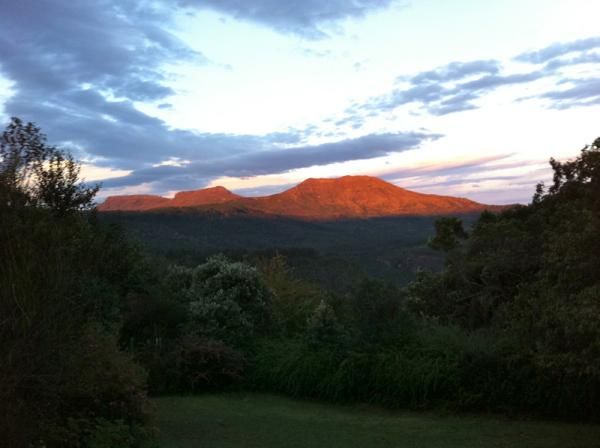 Sunset over the Hogsback Mountains