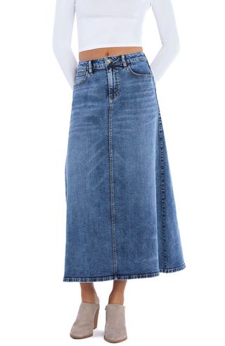 Remi Denim Maxi Skirt