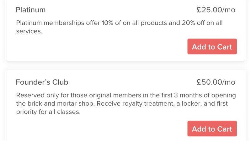 Vagaro POS Membership Class Management