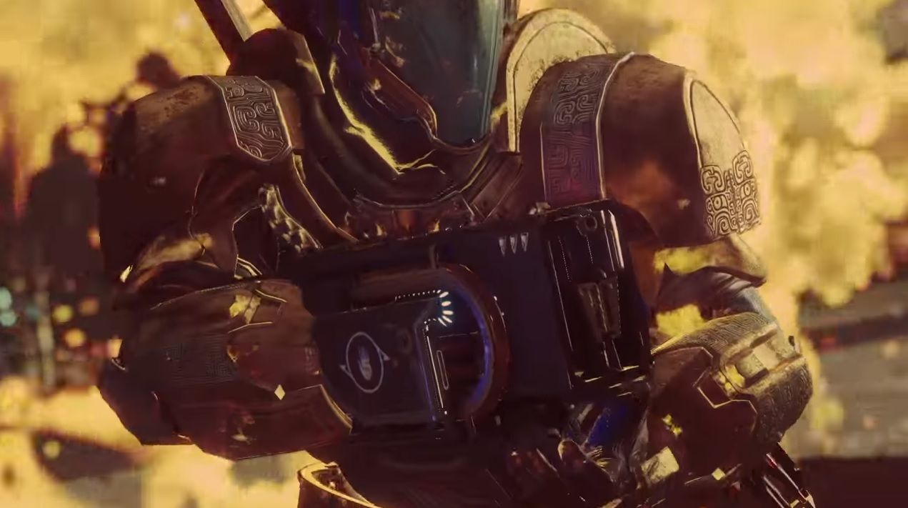 J&ouml;tunn, a fusion rifle which fires tracking fireballs.