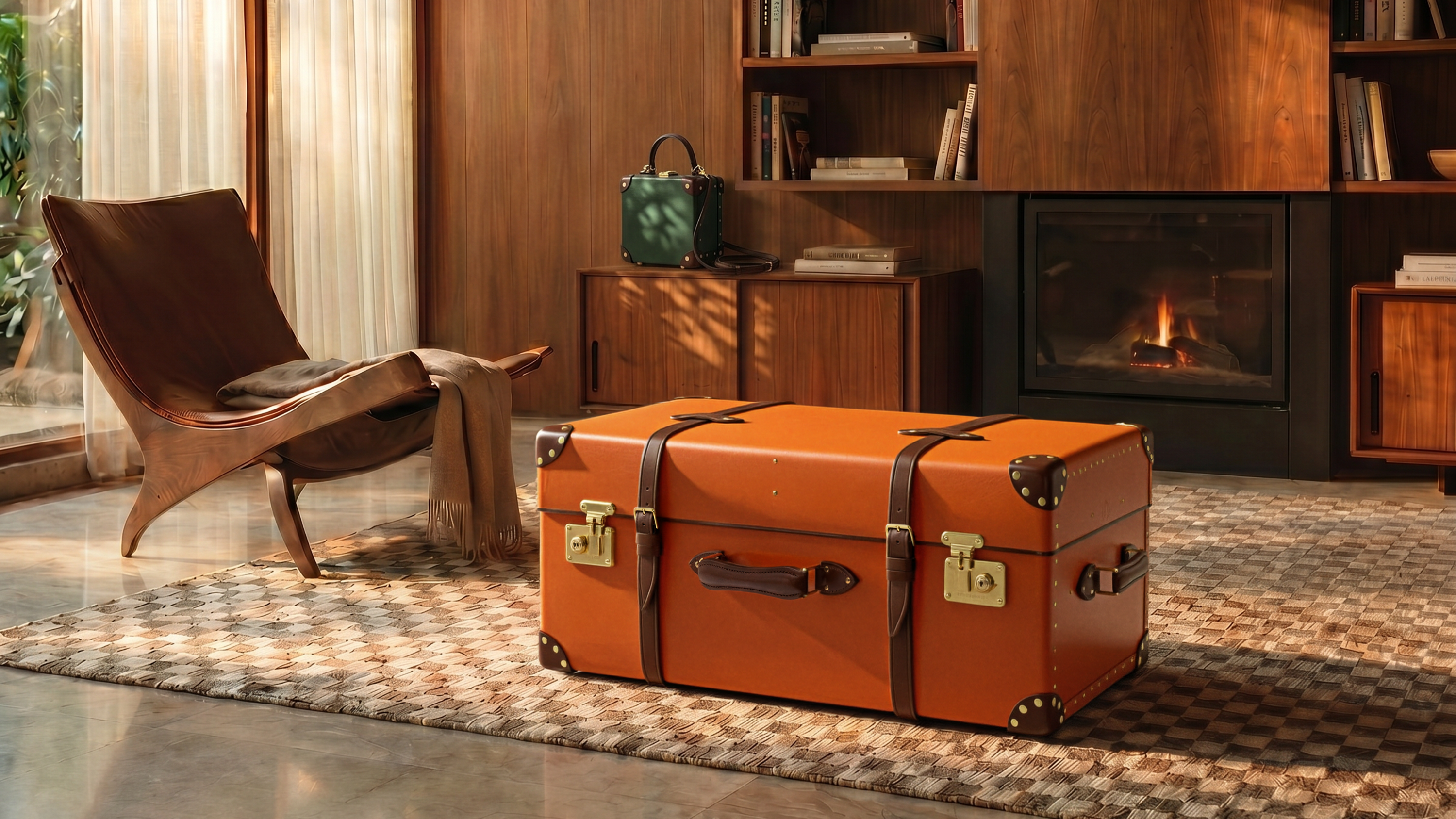 Globe-Trotter Steamer Home Trunk