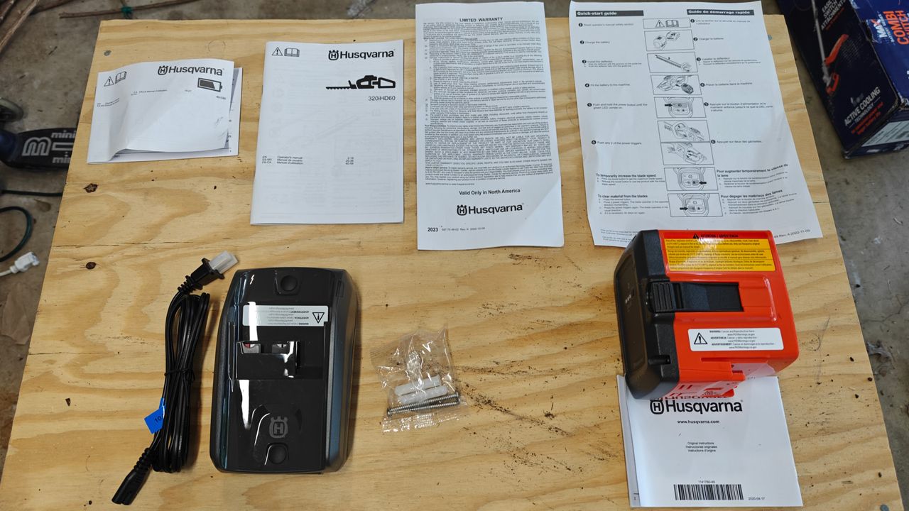 setting up the Husqvarna Hedge Master 320iHD60