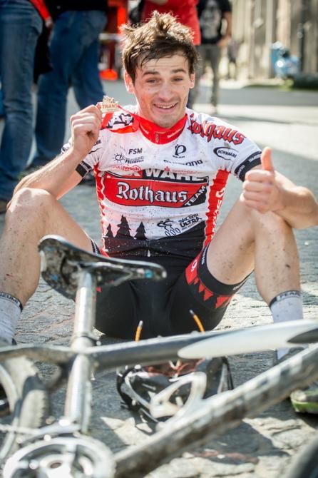 Markus Bauer after finishing stage 3