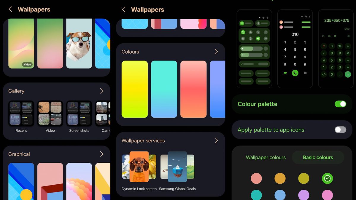 Personalization software within the Galaxy A56