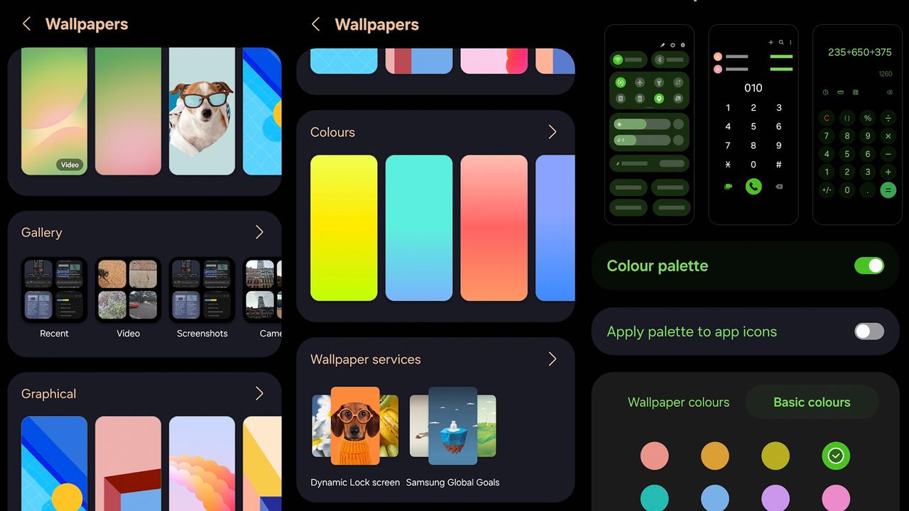 Personalization software within the Galaxy A56