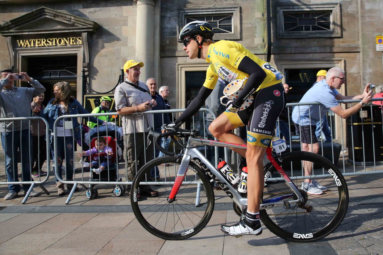 Edvald Boasson Hagen rides away with his prize