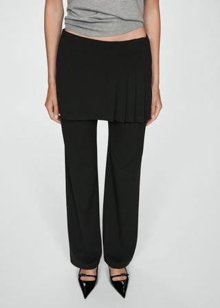 Pleated Skirt Trousers - Women | Mango Usa