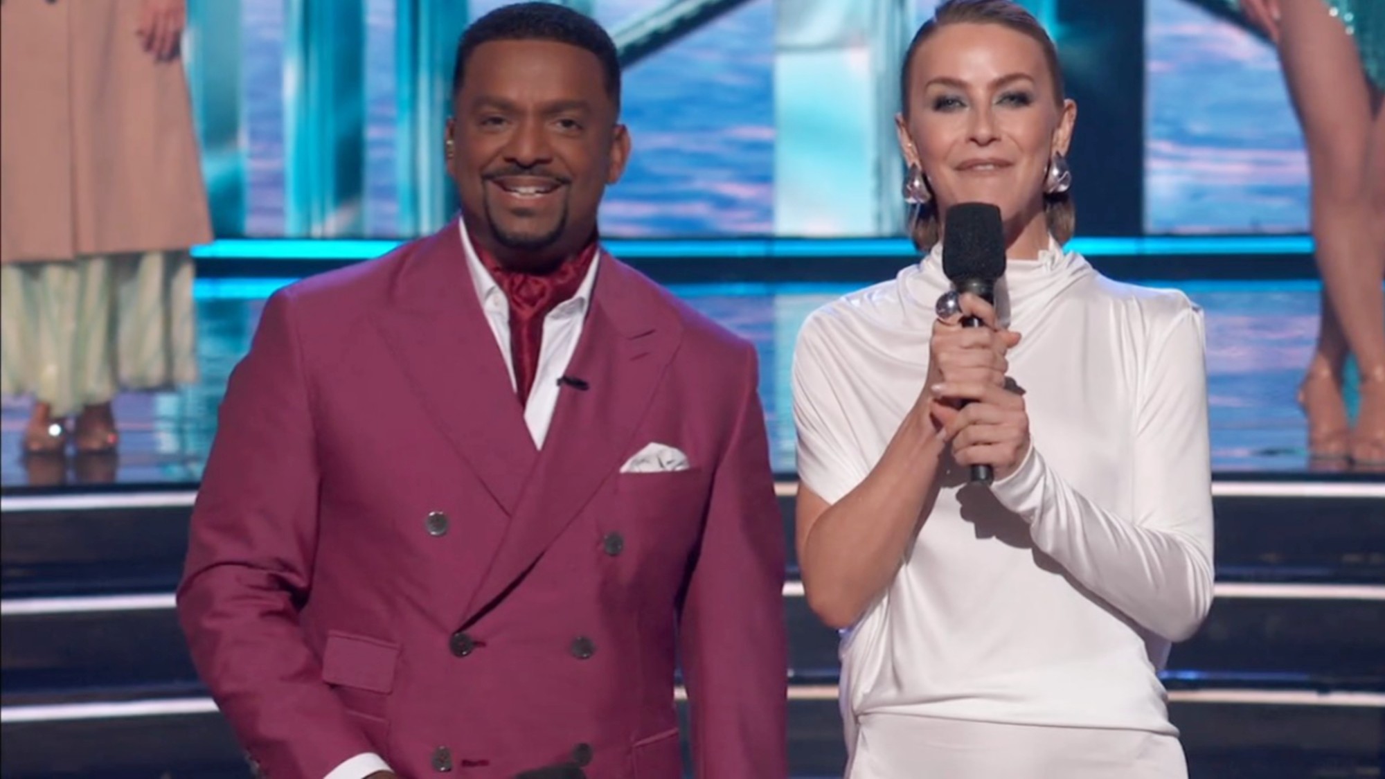 Julianne Hough and Alfonso Ribeiro host Dancing with the Stars Season 35.