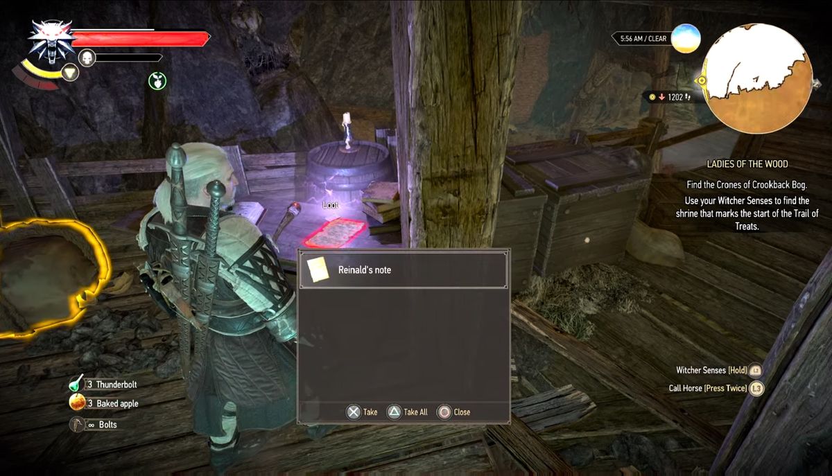 The witcher 3 reinald's letters