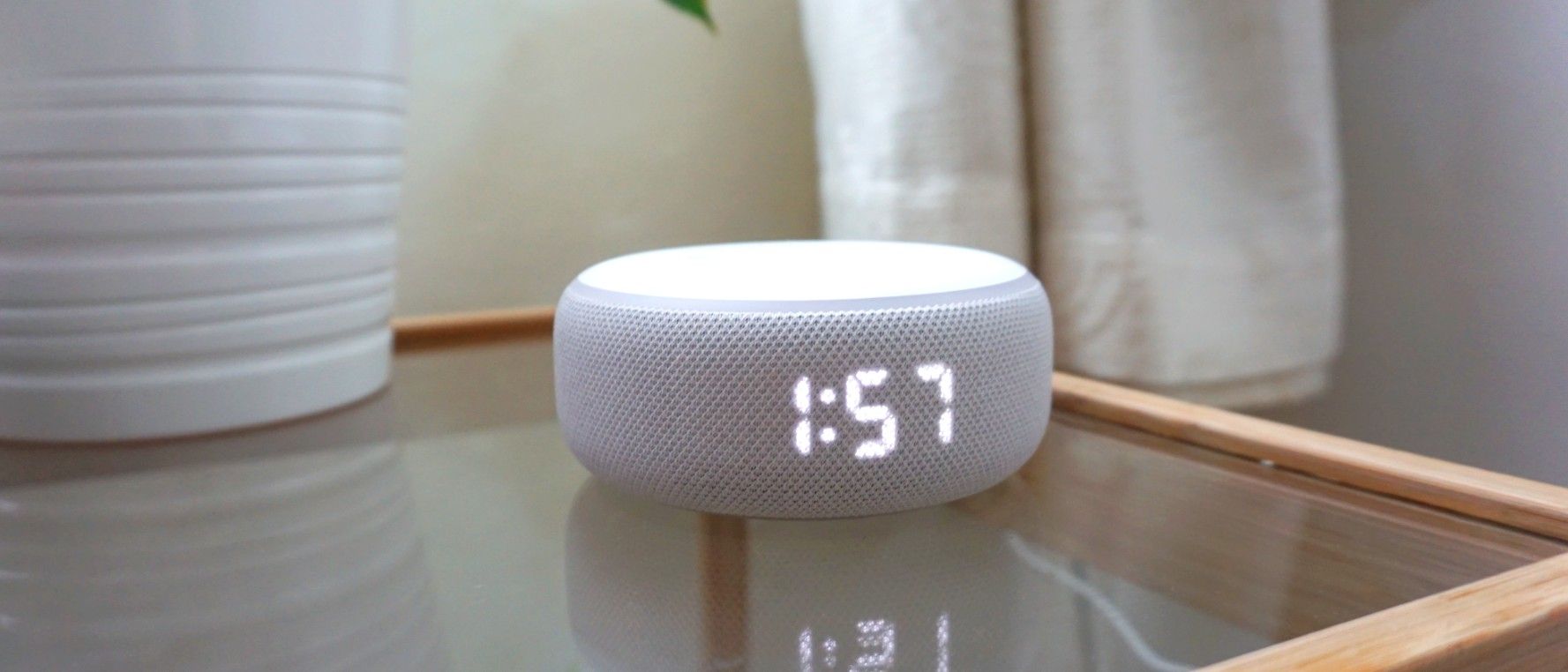 Echo Dot with clock ×2 Amazon Echo Dot with clock review: time is on its side | The Verge