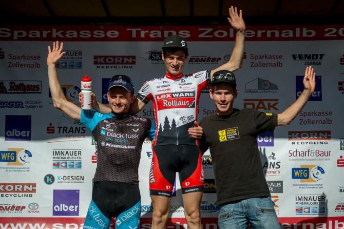 Men's stage 3 podium: Torsten Marx, Markus Bauer, Robert Mennen