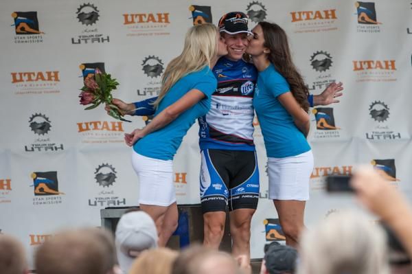 Jeff Louder in the Best Utah rider leader's jersey