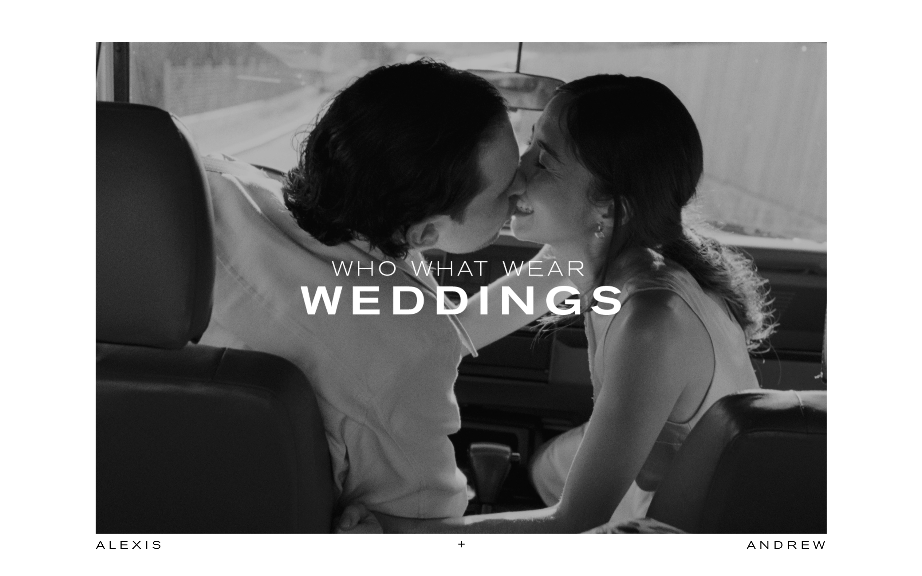 A GIF of three images from Alexis and Andrew's wedding.