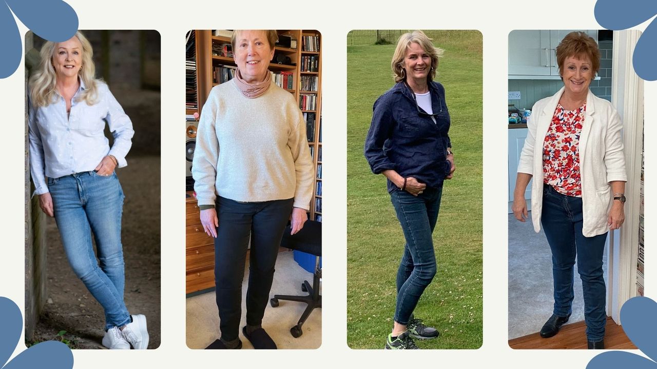 Four women over 60 wearing their favourite jeans