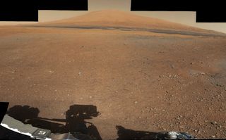 Landing Site Panorama, with the Heights of Mount Sharp 