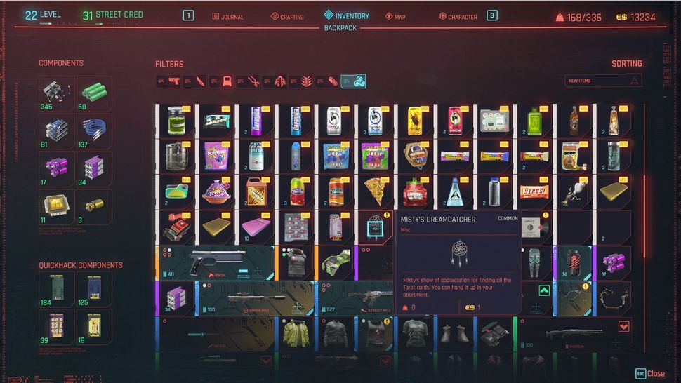 All Cyberpunk 2077 Tarot Cards' locations GamesRadar+