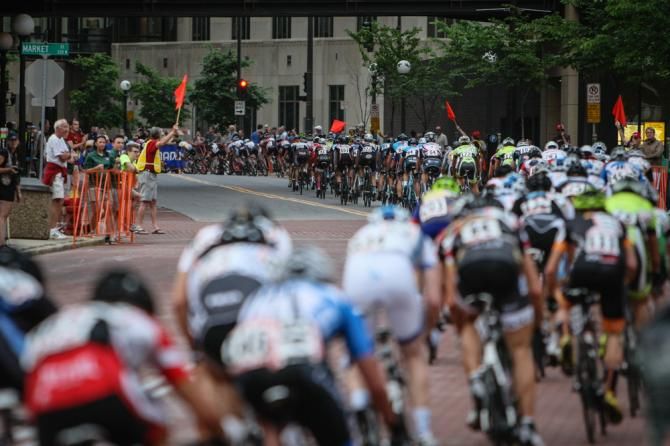 The large mens field stayed strung out for the entire race.