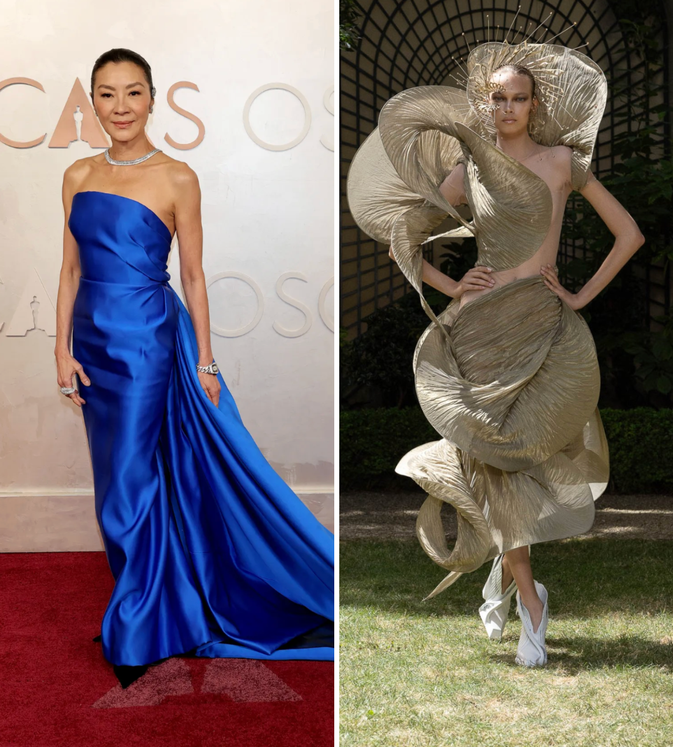 Michelle Yeoh Oscars 2025 and Iris Van Herpen 25 runway
