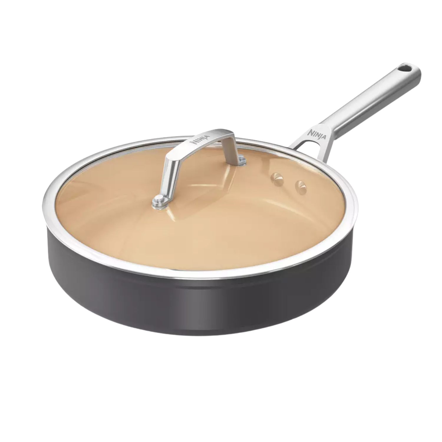 A ceramic saute pan by Ninja