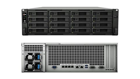 Synology RackStation RS4021xs+ front and rear