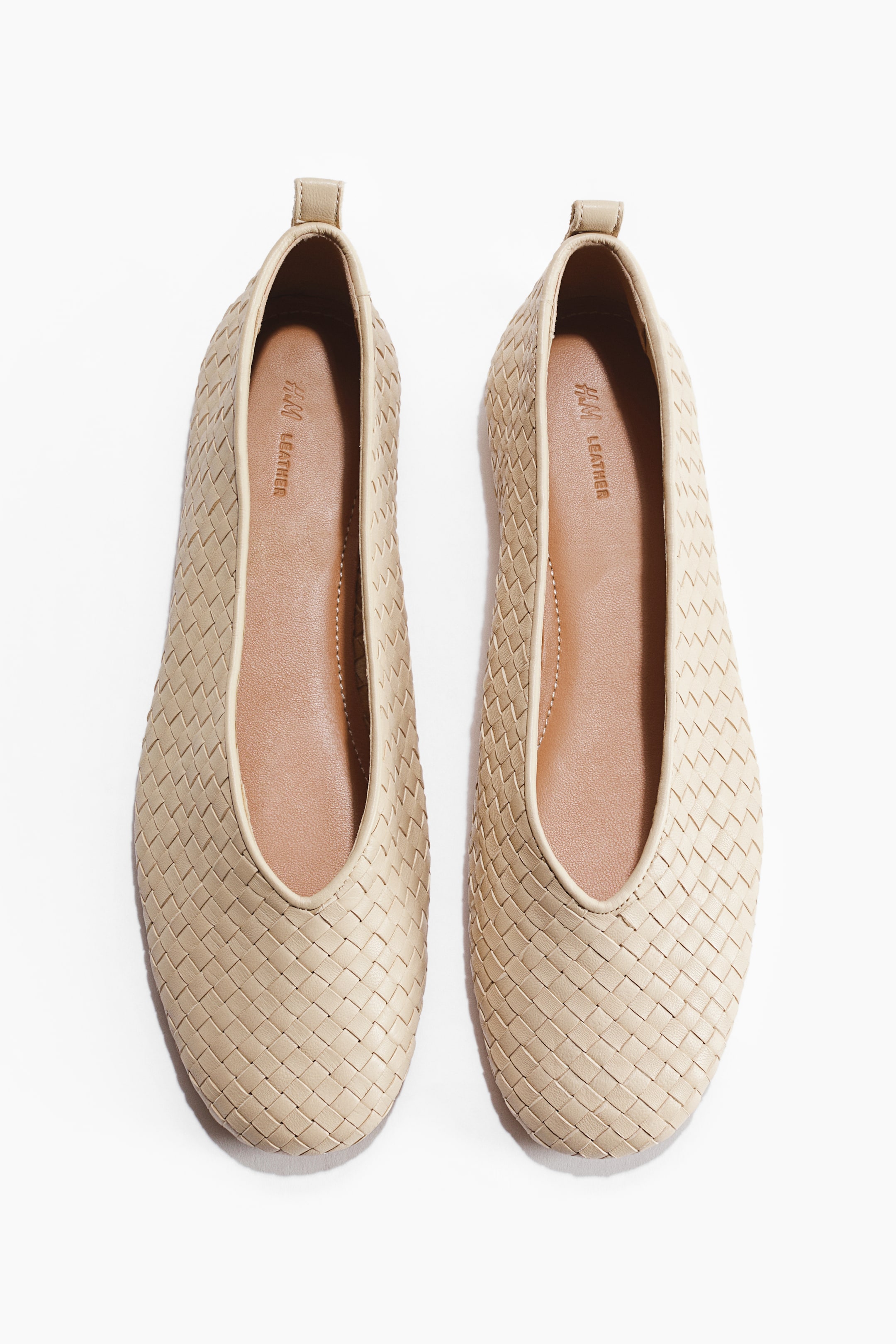 Braided Leather Ballet Flats