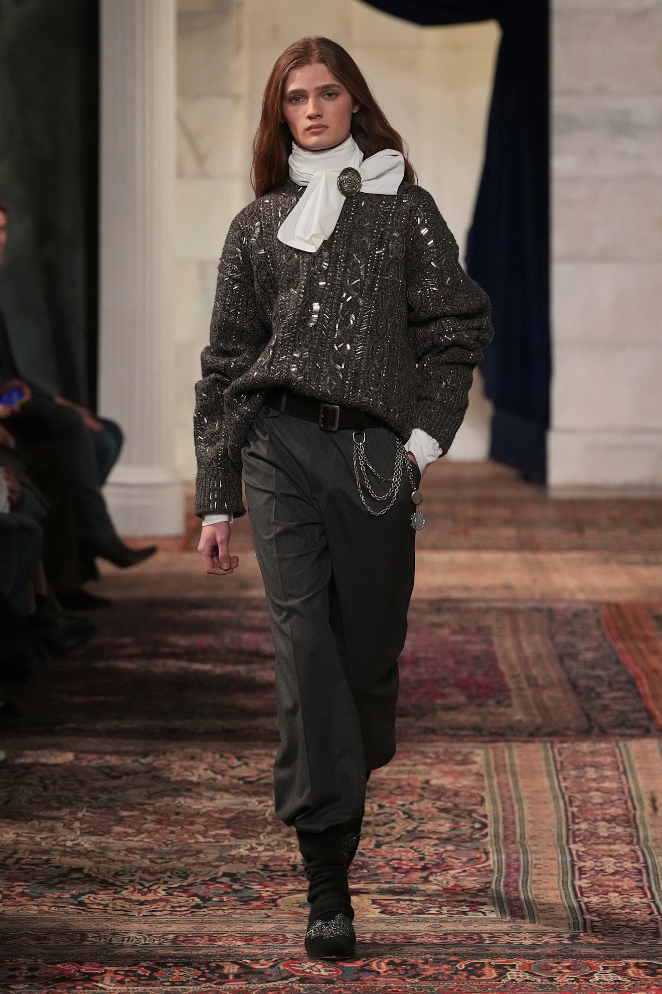 models walk the Ralph Lauren Fall 2026 runway