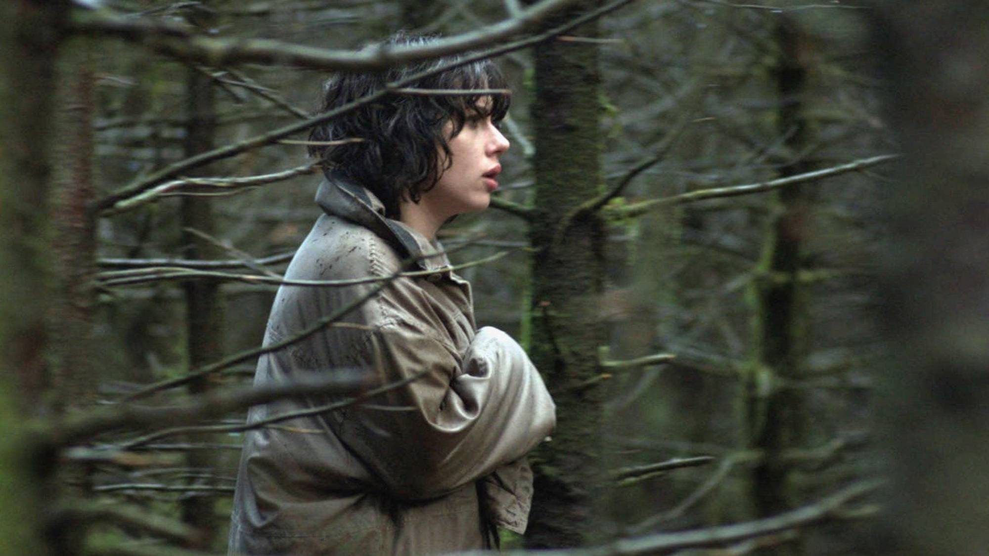 Scarlett Johansson as the female in "Under the Skin"