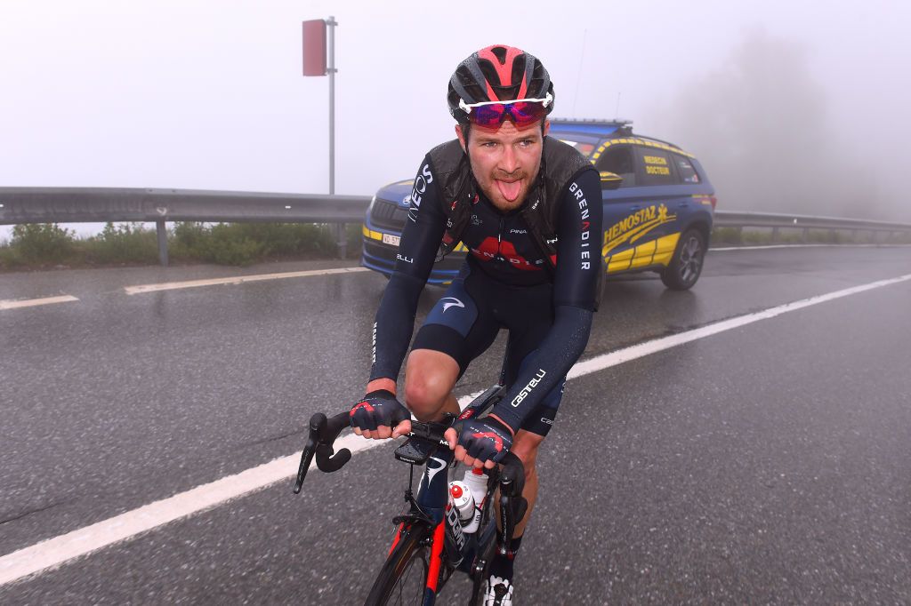 THYON 2000 LES COLLONS SWITZERLAND MAY 01 Owain Doull of United Kingdom and Team INEOS Grenadiers during the 74th Tour De Romandie 2021 Stage 4 a 1613km stage from Sion to Thyon 2000 Les Collons 2076m TDR2021 TDRnonstop UCIworldtour on May 01 2021 in Thyon 2000 Les Collons Switzerland Photo by Luc ClaessenGetty Images