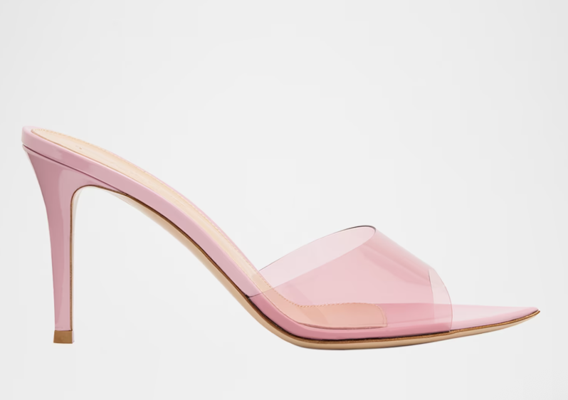 Gianvito Rossi, Elle Transparent Mule Sandals
